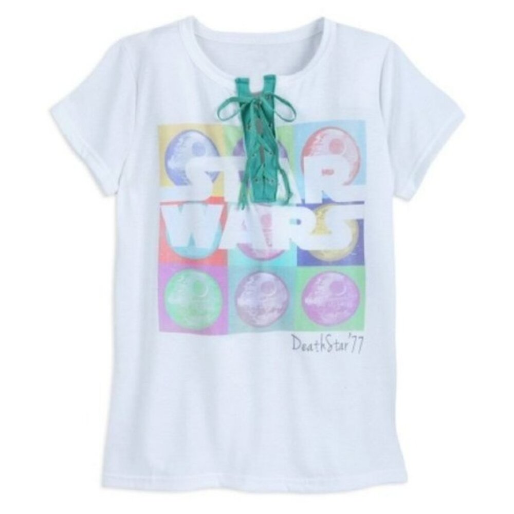 Disney | Death Star Pop Art Laced Short Sleeve Tee Shirt | Size Large